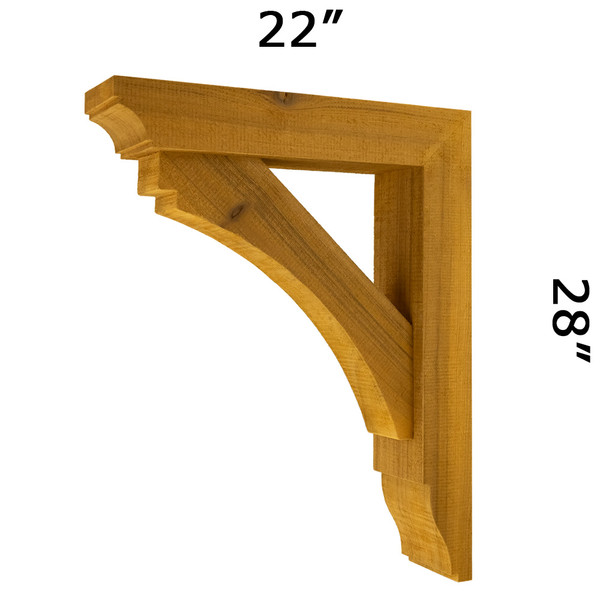Wood Bracket 02T4 | ROUGH SAWN