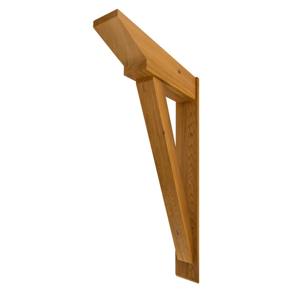 Cedar Bracket 113T46 — front view | Timber Build