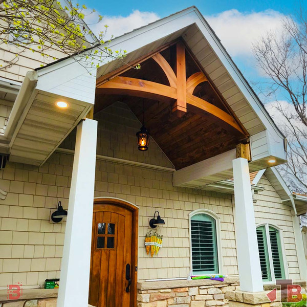 Cedar Gable Bracket 43T84 — 5.5 inch porch installation | Timber Build