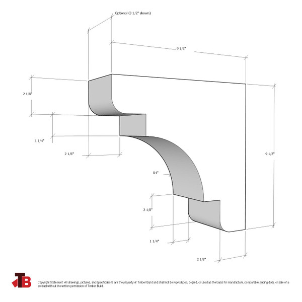 Wood Corbel 31T5S