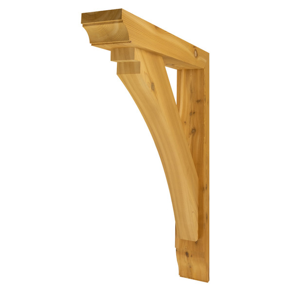 Cedar Bracket 02T9 — front view | Timber Build