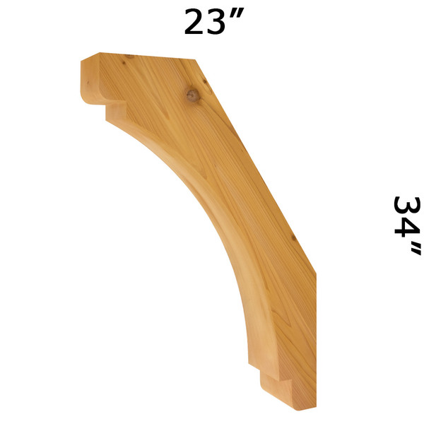 Cedar Knee Brace 63T14S — Western Red Cedar | Timber Build