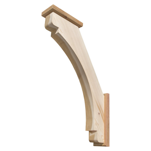 Cedar Knee Brace 63T14SBP — front view | Timber Build