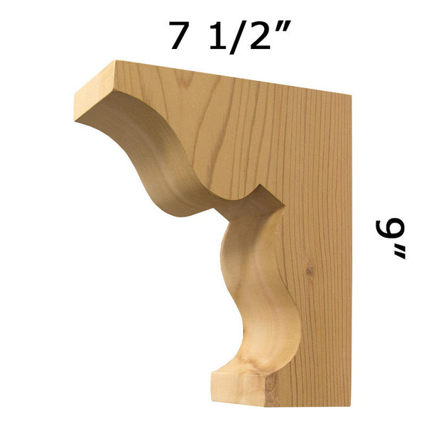 Wood Corbel 32T2 Handcrafted by Timber Build