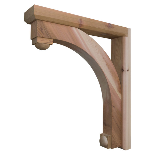 Cedar Bracket 116T2 — product photo on white background | Timber Build