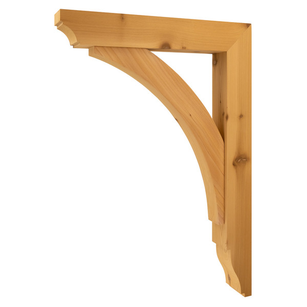 Cedar Bracket 02T34 — product photo on white background alternate angle | Timber Build