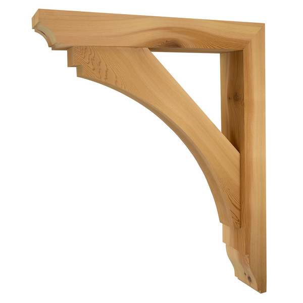 Cedar Bracket 02T35 — product photo on white background | Timber Build