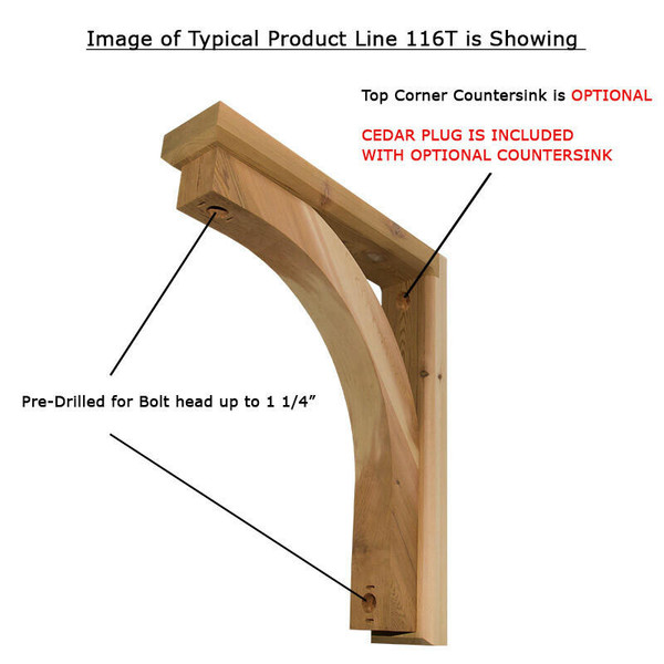 Wood Bracket 116T7 Handcrafted by Timber Build