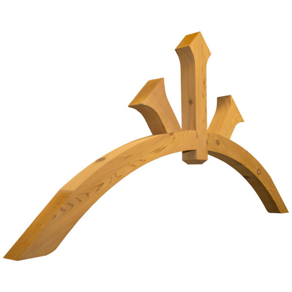 Cedar Gable Bracket 49T60 — product photo angle view | Timber Build