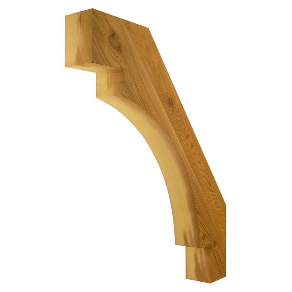 Cedar Knee Brace 67T14 — front view | Timber Build