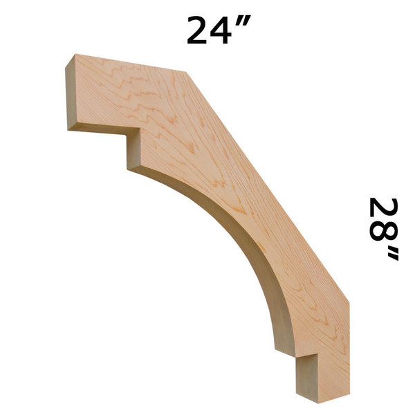 Cedar Knee Brace 67T14 — product photo | Timber Build