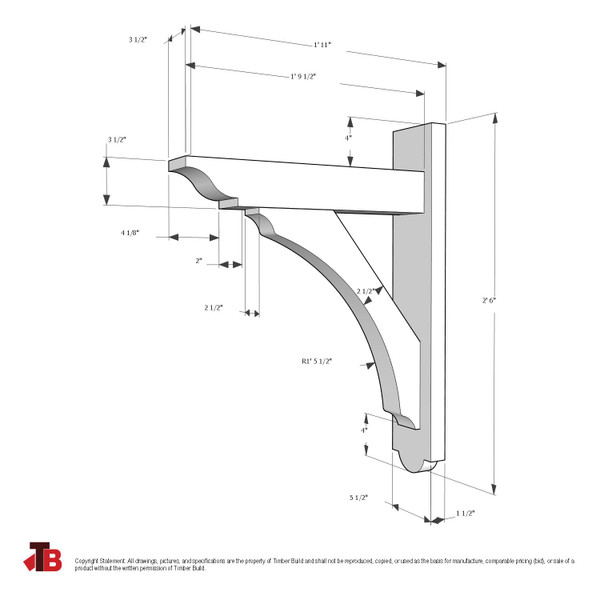 Trellis Wood Bracket 05T6