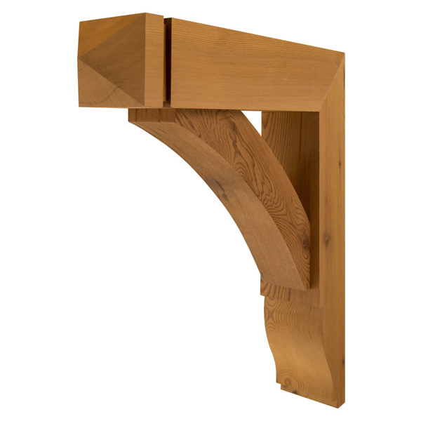 Cedar Bracket 01T6 — front view | Timber Build