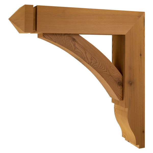 Cedar Bracket 01T6 — product photo on white background | Timber Build