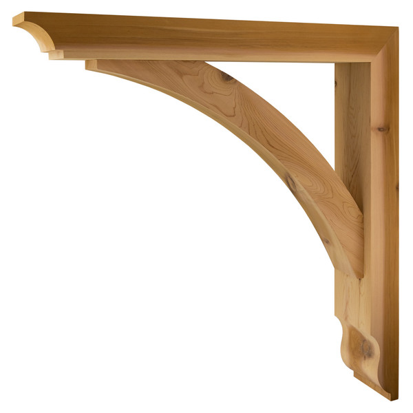 Cedar Bracket 10T28 — product photo on white background | Timber Build