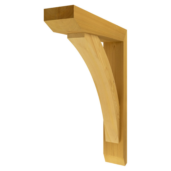 Cedar Bracket 13T16 — front view | Timber Build
