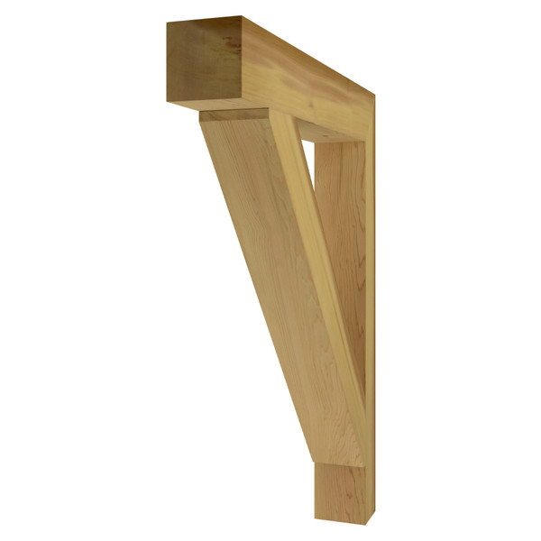 Cedar Bracket 18T7 — front view | Timber Build