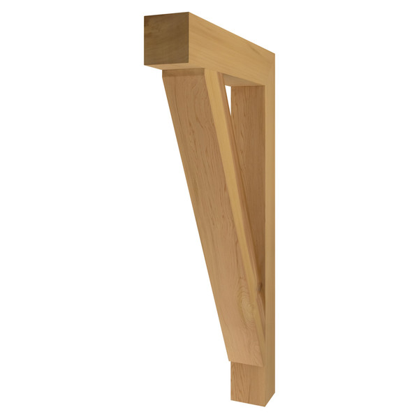 Cedar Bracket 18T8 — front view | Timber Build