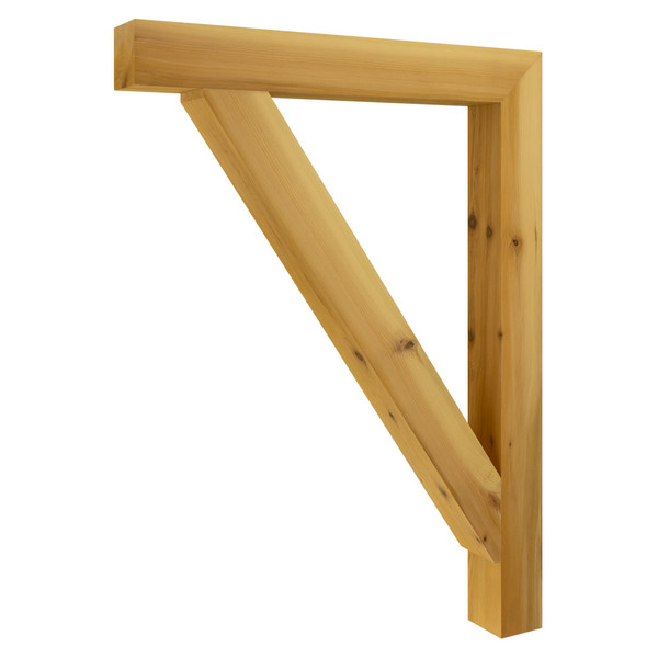 Cedar Bracket 18T10 — product photo on white background | Timber Build