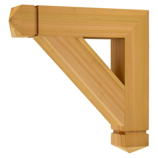 Cedar Bracket 01T7 — product photo on white background | Timber Build