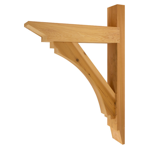 Cedar Bracket 113T12 — product photo on white background | Timber Build