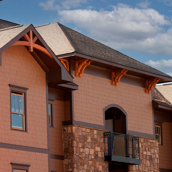 Cedar Bracket 14T2 — installed on soffit detail | Timber Build