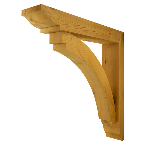 Cedar Bracket 14T6 — front view | Timber Build