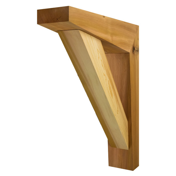 Cedar Bracket 115T7 — front view | Timber Build