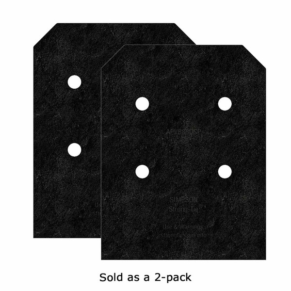 APVBDSP Decorative Post Base Side Plate - 8x8