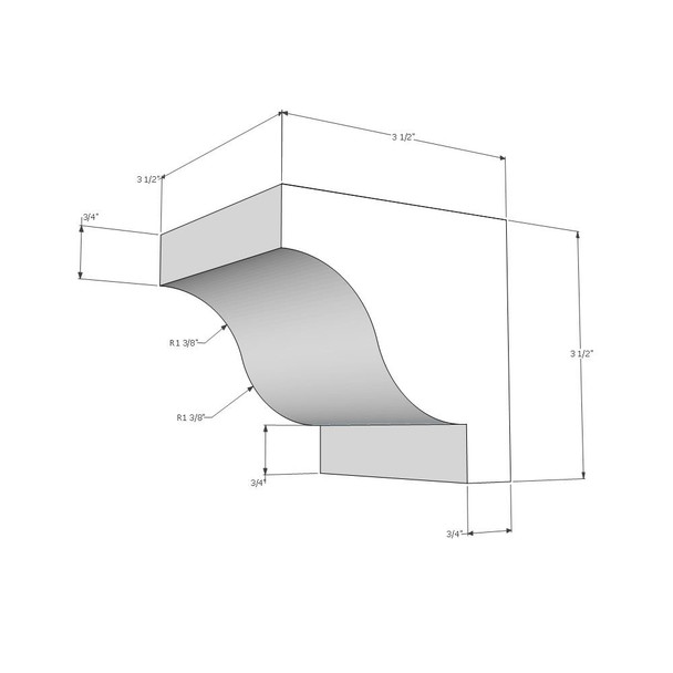 Wood Corbel 23T6