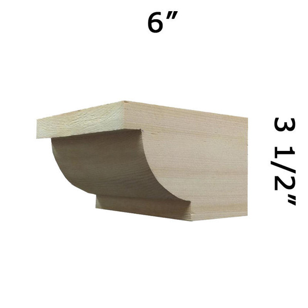 Wood Corbel 23T10 Crafted By ProWoodMarket
