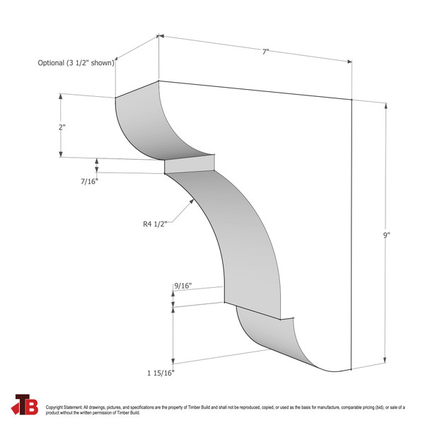 Wood Corbel 28T3