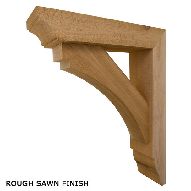 Wood Bracket 02T4 Rough Sawn Finish