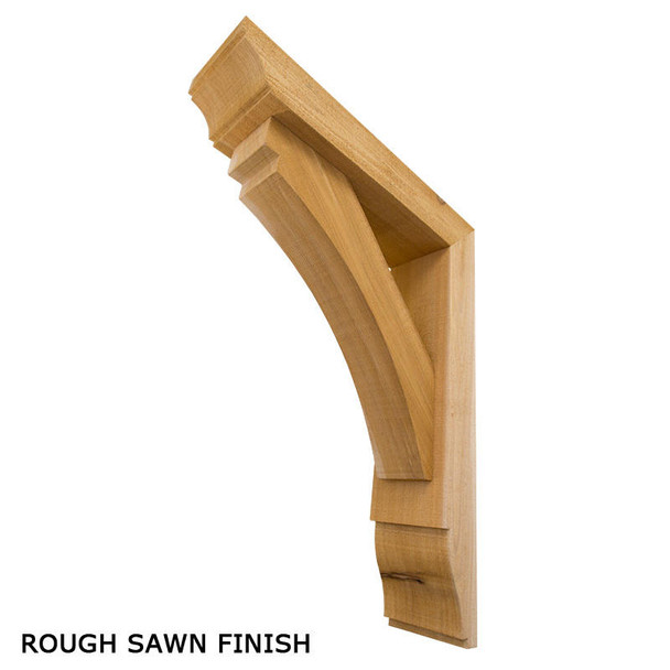Wood Bracket 02T4 Rough Sawn Finish