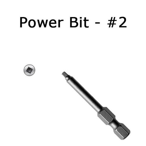 Square Drive Power Bit - #2 Crafted By