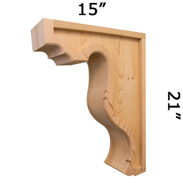 Wood Corbel 37T1 (37T1-15x21)