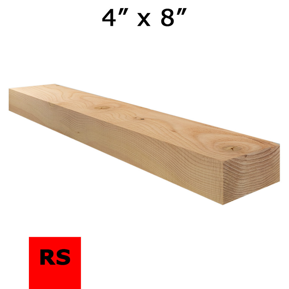 4x8 S4S Douglas Fir Timber – #1 Structural, Kiln-Dried Lumber