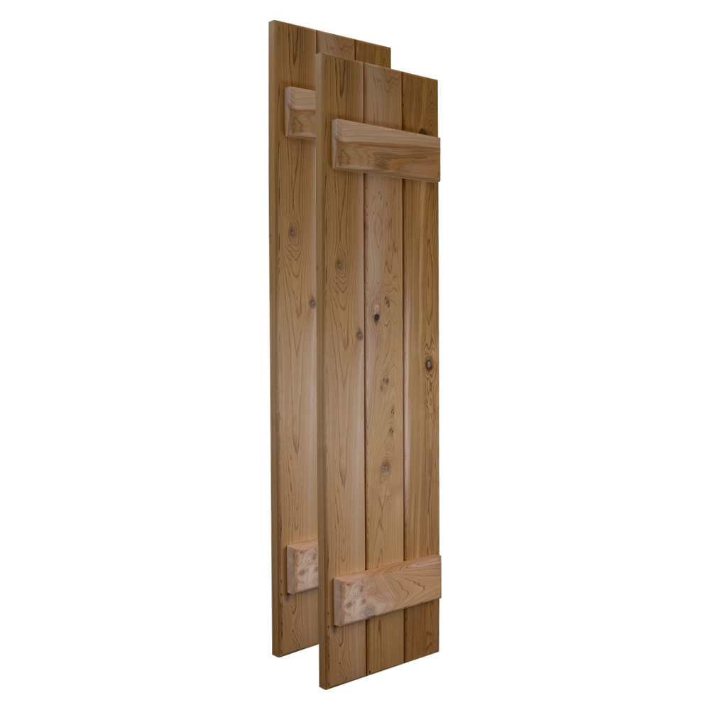 Cedar Window Shutters  Width 16 1/2" Board 1 3/8" Cedar Window Shutters  Width 16 1/2" Board 1 3/8"