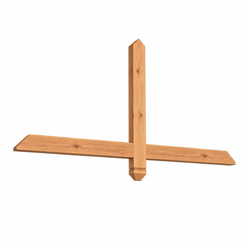 Cedar gable bracket — design 42