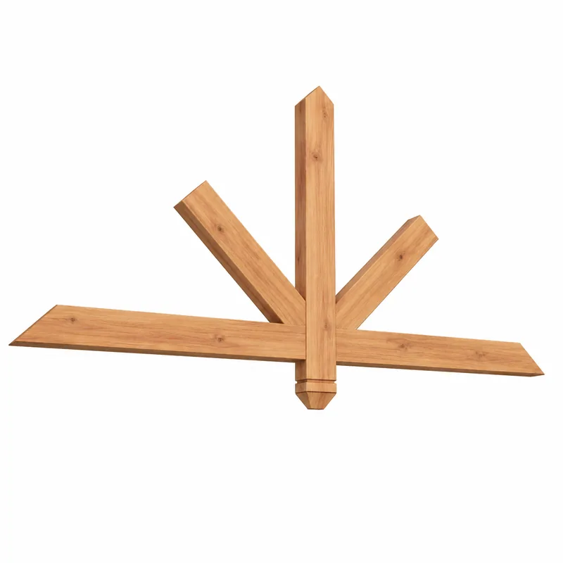 Cedar gable bracket — design 47
