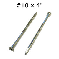 Stainless Steel #10 x 4 Screw Crafted By