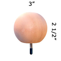 Cedar Wood Ball Finial 3 Crafted By Woodway Products