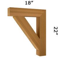 Wood Bracket 18T3 (18T3-18x22)