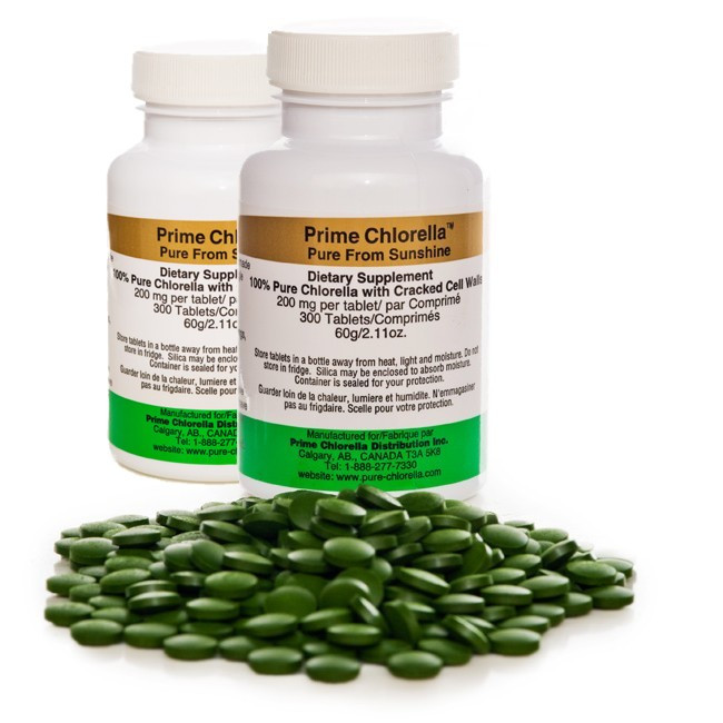 Chlorella Tablets 100 Pure 300 Tablets Prime Chlorella