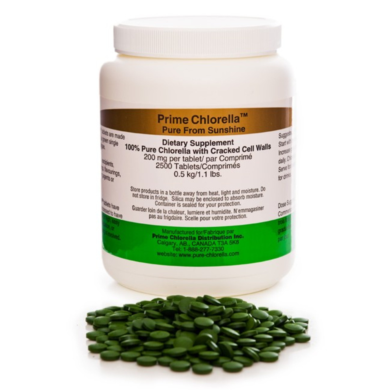 Chlorella Tablets 100 Pure 300 Tablets Prime Chlorella