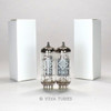 True NOS Date Matched Pair Telefunken <> Bottom 6463 Wing Plate Vacuum Tubes