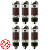 New JJ Tesla 6CA7 Fat Bottle  EL34 PLATE CURRENT Matched Sextet (6) Vacuum Tubes