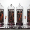 NIXIE Vacuum Tube Clock 6 Digit Clear Acrylic Enclosure 99 LED Color Options