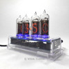 IN-14 Nixie Vacuum Tube Clock 4 Digit Clear Acrylic Enclosure