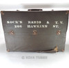 Large, Dark Brown/Black Vintage Radio TV Vacuum Tube Valve Caddy Carrying Case